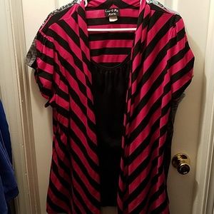 Luv Me More Fuscia and Black top